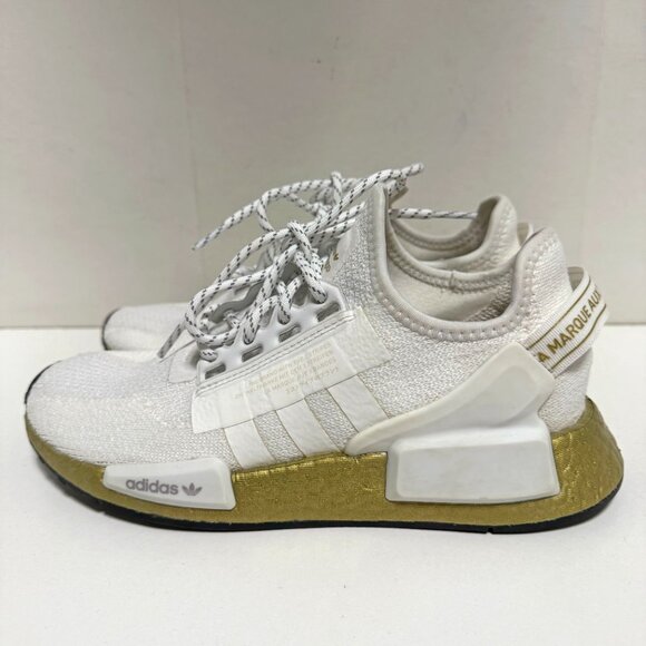 Adidas NMD R1 V2 Gold Boost Sneakers - Picture 4 of 12